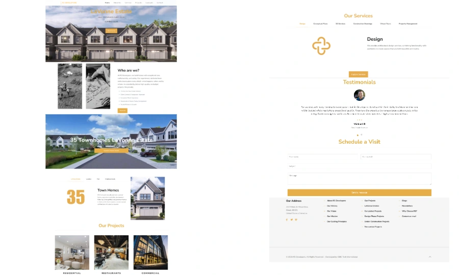 RS Developers Homepage Preview