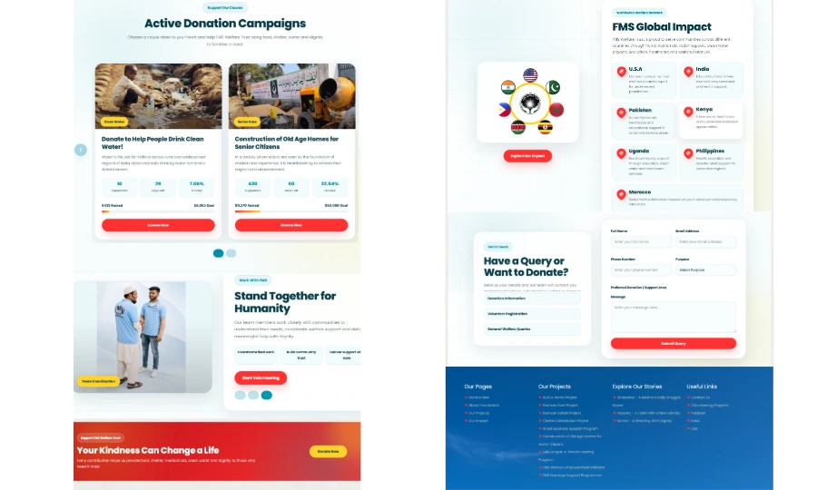 FMS Welfare Trust Homepage Preview 2