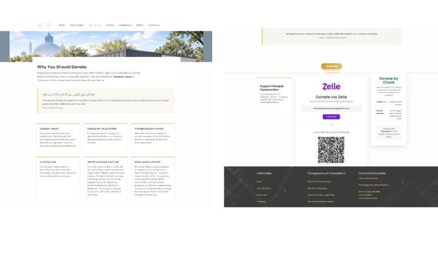 Why Donate and Donate Us Page Preview