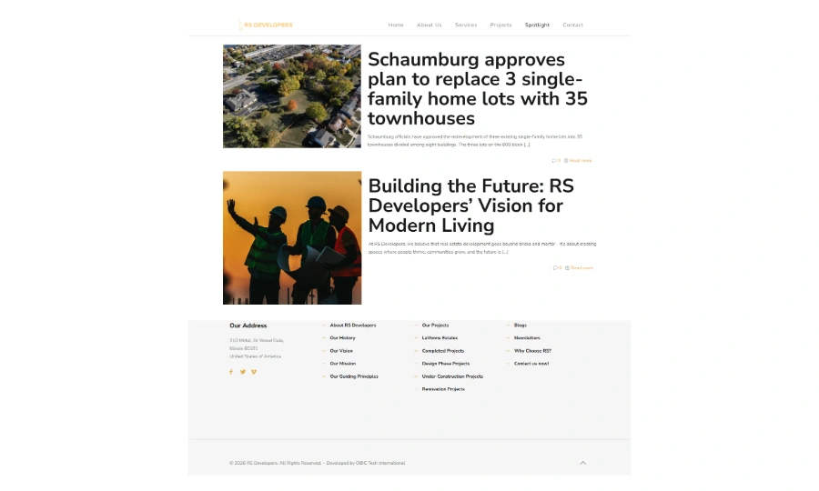 RS Developers Spotlight Blog Page Preview