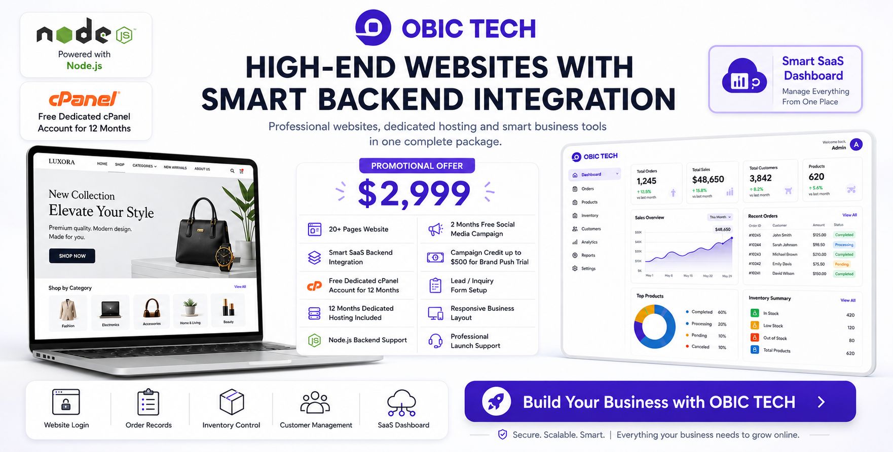 OBIC Tech Promotional Website Offer