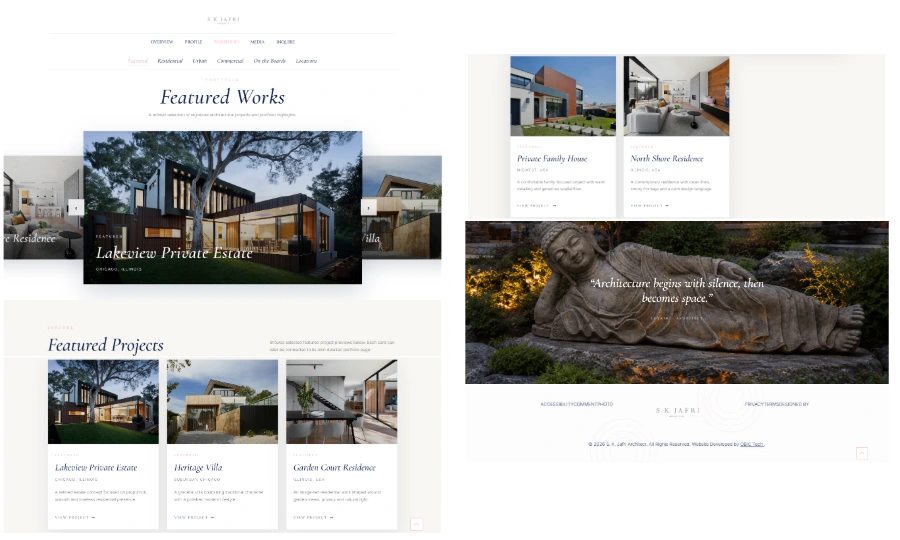 SK Jafri Portfolio Page Preview