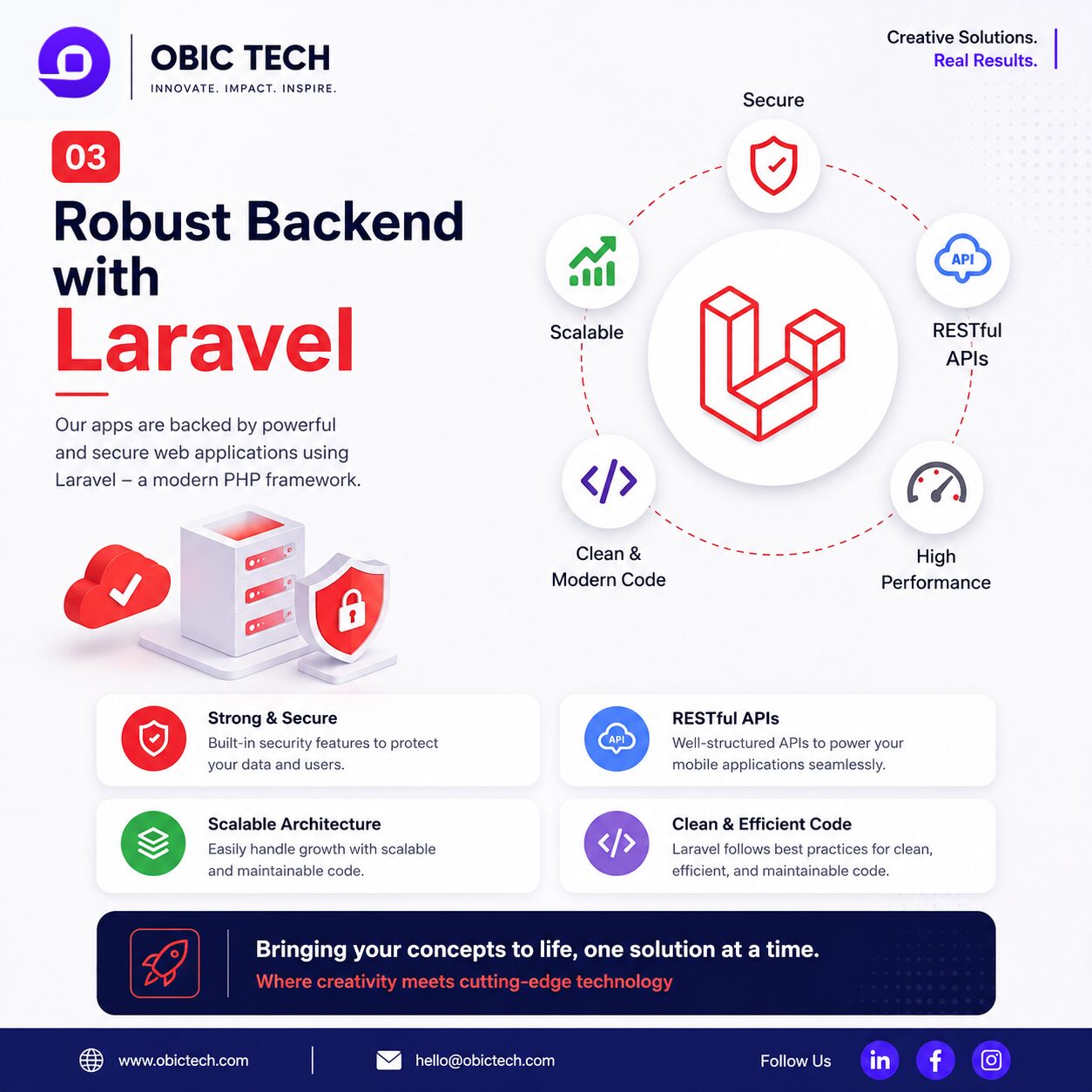 OBIC Tech promotional design